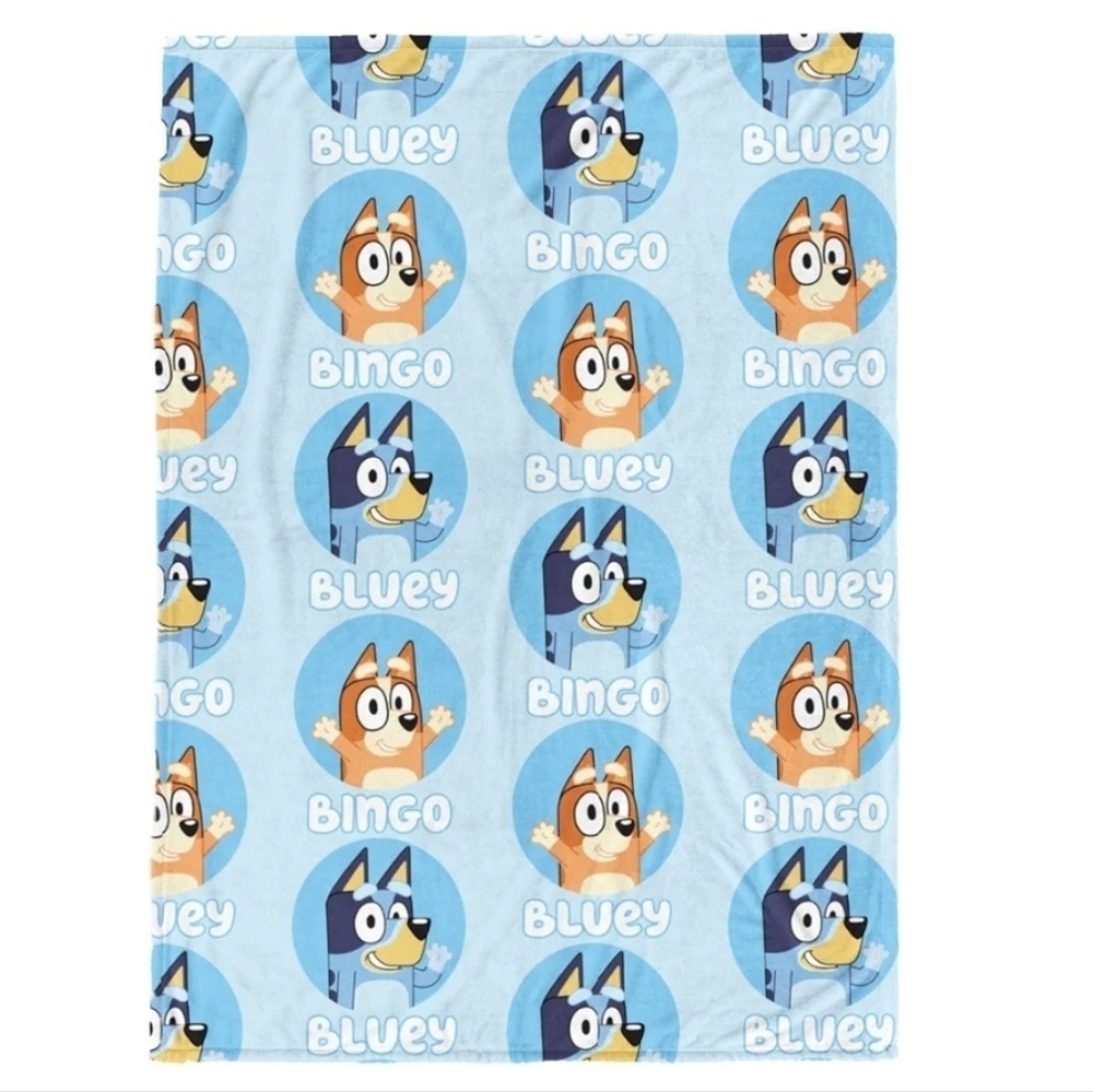 Bluey and Bingo Plush Throw Blanket